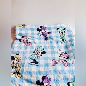 Vintage Disney Minnie Mouse Twin Flat Sheet Blue Gingham Canada
